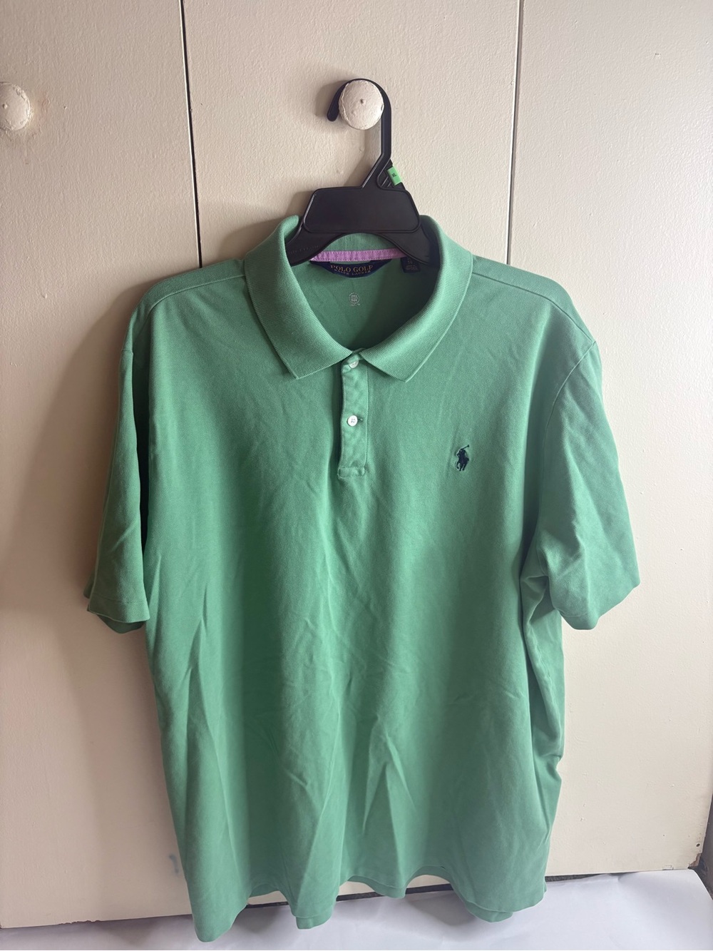 Polo by Ralph Lauren Men's XL Mint Green Classic Pique Polo Shirt